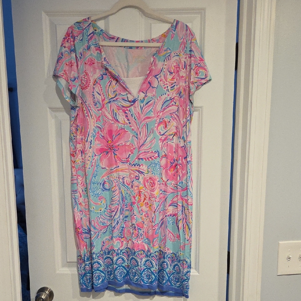 Lilly Pulitzer Pastel Pink and Blue Dress